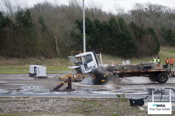 We Realized IWA 14 Road Blocker Crash Test. 