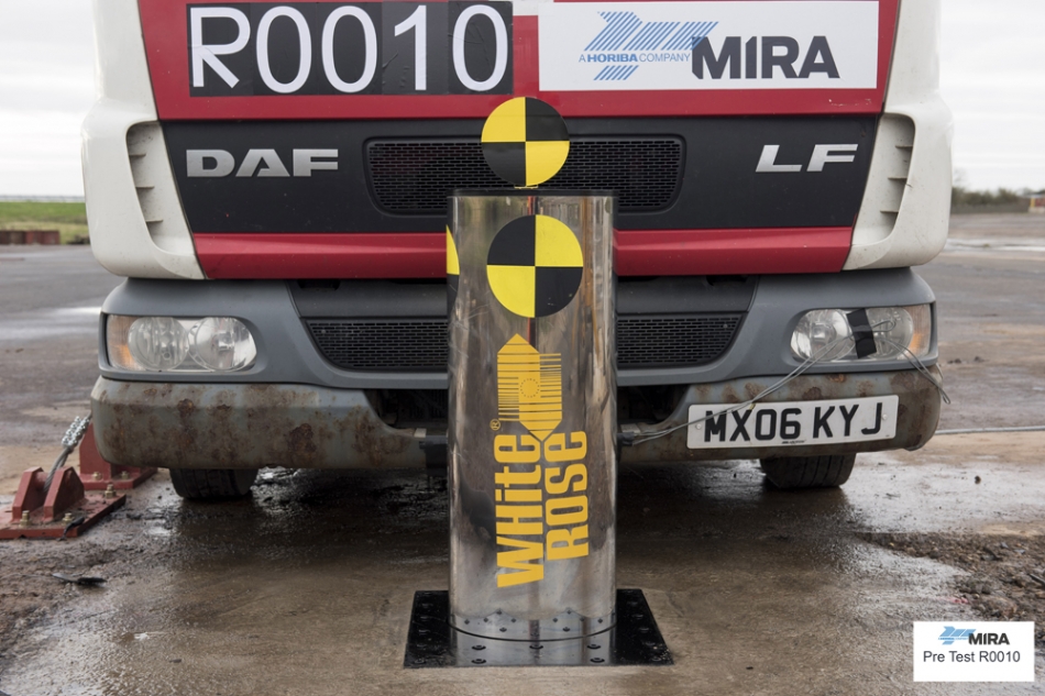 IWA14 N2A Panzer Series Rising Bollard Crash Test